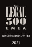 Vassardanis Legal 500 Recommended Lawyer 2021 Award